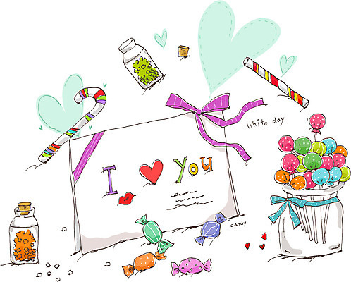 기념일 행복 리본 일러스트 화이트데이 데이이벤트 유리병 막대사탕 사탕 선물 사랑 이벤트 사람없음 하트 축하 병 편지 데이 국내일러스트 AI파일 카드프레임 모양 식기 감정 컨셉 병_용기 디저트 프레임 파일형식 벡터