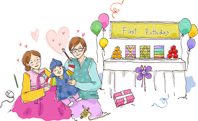 여자 기념일 남자 행복 과일 일러스트 가족 안기 데이이벤트 탁자 귤 떡 선물 들기 사람 앉기 이벤트 상반신 20대 세명 선물상자 연필 축하 아기 붓 마우스 생일파티 생일 사과 한복 데이 실타래 돌잔치 돌잡이 첫돌 풍요 국내일러스트 AI파일 한국전통 감정 가구 컨셉 관계 모션 학용품 청년 상자 필기구 컴퓨터용품 돌_생일 전통의상 파일형식 벡터