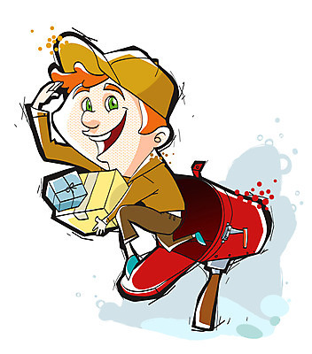 전신 직업 캐릭터 남자 일러스트 홍보캐릭터 한명 서기 미소 웃음 사람 성인 상자 믿음 우체통 짐 운송업 자신감 배달원 우체부 배송 택배 남자만 남자한명만 성인남자만 성인만 일러캐릭터 AI파일 1 감정 산업 모션 표정 파일형식 벡터