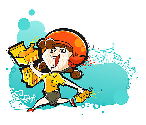 전신 직업 캐릭터 모자 여자 음식 일러스트 홍보캐릭터 한명 서기 미소 웃음 사람 빌딩 성인 건물 상자 쇼핑백 믿음 치킨 운송업 자신감 배달원 안전모 헬멧 배송 여자만 여자한명만 성인여자만 성인만 음식배달 일러캐릭터 AI파일 1 건축물 잡화 감정 산업 가방 모션 표정 안전장비 보호장비 닭고기요리 파일형식 벡터