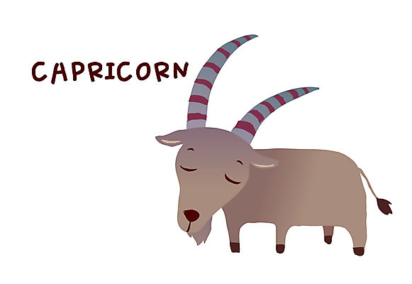 동물 아이콘 캐릭터 별 포유류 염소 사람없음 별자리 운세 별자리캐릭터 염소자리 2D아이콘 AI파일 자연요소 파일형식 벡터