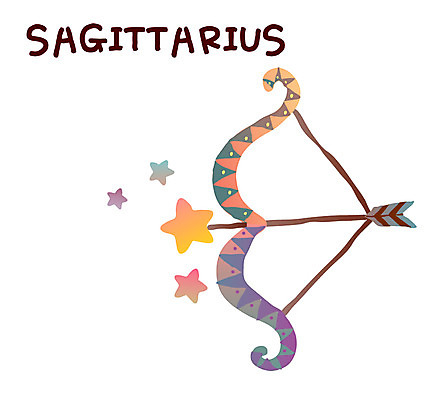 아이콘 캐릭터 별 화살 사람없음 별자리 운세 궁수자리 활 별자리캐릭터 사수 궁수 2D아이콘 AI파일 자연요소 파일형식 벡터