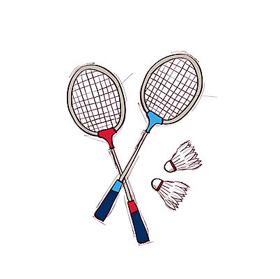 클립아트 아이콘 스포츠용품 스포츠 공 취미 사람없음 세트 운동 구기 라켓 배드민턴라켓 셔틀콕 배드민턴 2D아이콘 AI파일 건강 오브젝트 파일형식 벡터