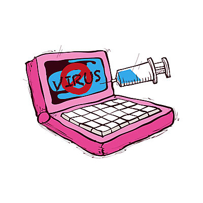 클립아트 아이콘 비즈니스 주사기 사람없음 노트북 컴퓨터 바이러스 감염 개인정보 백신 악성코드 2D아이콘 AI파일 의학 의료기기 전자제품 정보 파일형식 벡터
