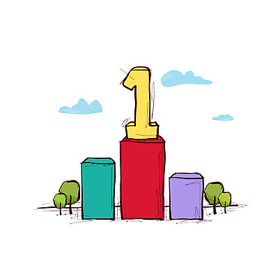 클립아트 나무 식물 구름 아이콘 교육 하늘 사람없음 숫자 블록 우승 등수 시상대 2D아이콘 AI파일 자연요소 문자 최고 파일형식 벡터