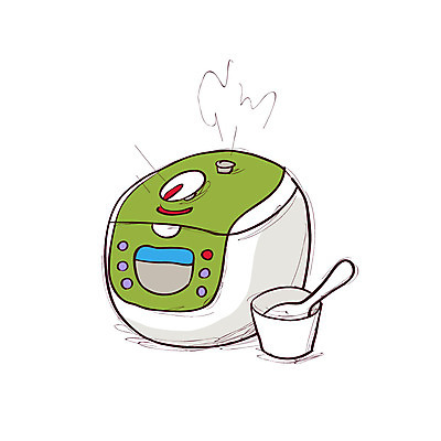 클립아트 아이콘 그릇 주방용품 사람없음 전자제품 가전제품 주걱 밥그릇 밥솥 전기밥솥 밥주걱 보온 2D아이콘 AI파일 식기 생활용품 파일형식 벡터