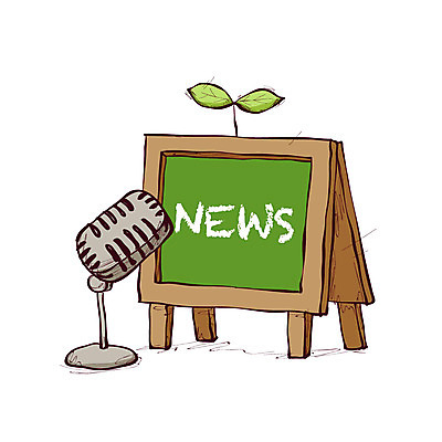 클립아트 식물 아이콘 비즈니스 안내 알림판 사람없음 새싹 칠판 뉴스 알림 마이크 소식_알림 2D아이콘 AI파일 음향기기 컨셉 파일형식 벡터