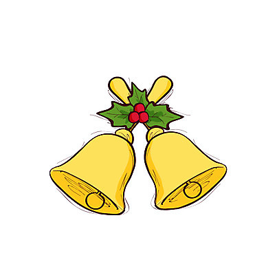 클립아트 아이콘 기념일 크리스마스장식 크리스마스 크리스마스용품 이벤트 사람없음 장식 초인종 종 방울 2D아이콘 AI파일 용품 파일형식 벡터