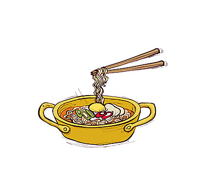 클립아트 아이콘 한식 음식 채소 젓가락 요리 사람없음 계란 라면 면류 면 냄비 분식 국물 파 음식아이콘 2D아이콘 AI파일 수저 알 솥 파일형식 벡터