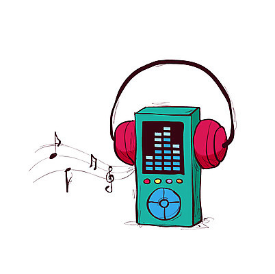 클립아트 아이콘 음악 음향기기 음표 노래 사람없음 헤드폰 헤드셋 음악감상 MP3 2D아이콘 AI파일 기호 문화예술 전자제품 감상 파일형식 벡터