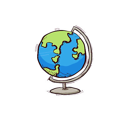 클립아트 아이콘 교육 지구 세계지도 지도 사람없음 글로벌 지구본 모형 구 원형 2D아이콘 AI파일 도형 세계 파일형식 벡터