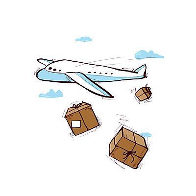 클립아트 구름 아이콘 교통수단 항공교통 하늘 비행기 사람없음 쇼핑 상자 비행 배송 항공 택배 해외배송 2D아이콘 AI파일 자연요소 교통 대중교통 운송업 파일형식 벡터