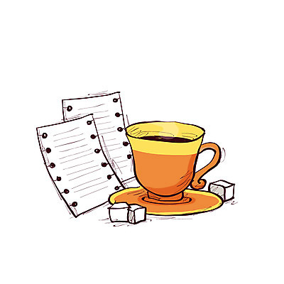 클립아트 아이콘 종이 커피 음료 잔 사람없음 컵 카페 차 커피잔 찻잔 설탕 각설탕 컵받침 받침대 영수증 음식아이콘 계산서 2D아이콘 AI파일 식기 음식 금융 상점 파일형식 벡터