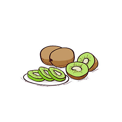 클립아트 아이콘 그릇 접시 열매 과일 단면 키위 사람없음 슬라이스 단면도 음식아이콘 2D아이콘 AI파일 식물 식기 음식 파일형식 벡터