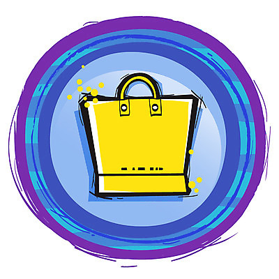 아이콘 가방 버튼 봉투 사람없음 쇼핑 종이봉투 쇼핑백 라벨 원형 장바구니 오브젝트 2D아이콘 AI파일 도형 잡화 프레임 바구니 파일형식 벡터