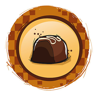 아이콘 기념일 컬러 버튼 디저트 발렌타인데이 이벤트 사람없음 갈색 라벨 초콜릿 원형 2D아이콘 AI파일 도형 음식 데이이벤트 프레임 파일형식 벡터