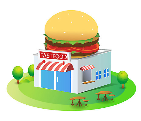 나무 식물 아이콘 건축물 건축 음식 의자 탁자 패스트푸드 사람없음 건물 상점 식당 햄버거 건물아이콘 패스트푸드점 햄버거가게 2D아이콘 AI파일 가구 인스턴트 파일형식 벡터