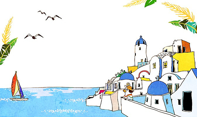 PSD 나무 식물 동물 해외 건축물 계절 건축 호수 백그라운드 일러스트 포유류 조류 풍경 해변 사람없음 건물 물 여름 관광지 연못 개 강아지 돛단배 그리스 휴양지 산토리니 선박 국내일러스트 자연요소 유럽 바다 여행 수상교통 배_교통 반려동물 장소 파일형식