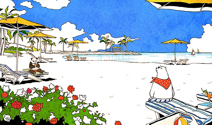 PSD 나무 식물 동물 구름 해외 계절 꽃 바다 백그라운드 의자 일러스트 곰 포유류 하늘 필리핀 풍경 해변 사람없음 여름 관광지 야자수 파라솔 돛단배 판다 휴양지 북극곰 선베드 보라카이 선박 국내일러스트 자연요소 여행 가구 수상교통 배_교통 동남아시아 장소 파일형식