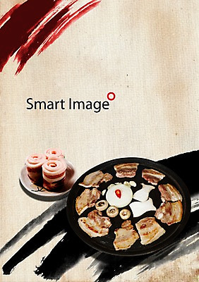 PSD 편집이미지 그릇 식기 접시 음식 채소 식재료 양파 생고기 육류 돼지고기 사람없음 버섯 구이 전단 삼겹살 홍고추 음식전단 양송이 불판 송이버섯 이미지편집 고추 홍보물 파일형식