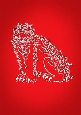 PSD 동물 편집이미지 한마리 한국전통 전통 문양 전통문화 컬러 캘리배경 백그라운드 무늬 캘리편집 캘리그라피 상상 타이포그라피 사람없음 빨간색 판타지 전통무늬 전통문양 믿음 자신감 수호신 정의 해태 이미지편집 문자 1 감정 문화 한국 신_종교 파일형식