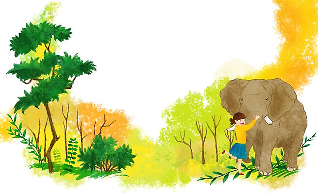 전신 PSD 나무 식물 동물 여자 꽃 행복 어린이 잎 일러스트 포유류 코끼리 함께함 한명 서기 미소 웃음 사람 소녀 풀 소통 여자만 여자한명만 어린이만 소녀만 소녀한명만 국내일러스트 1 감정 컨셉 모션 표정 파일형식