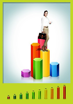 전신 PSD 서양인 외국인 백인 편집이미지 기호 여자 컬러 가방 비즈니스 통계 수치 그래프 한명 서기 미소 웃음 들기 사람 성인 컬러풀 숫자 자료 비즈니스우먼 막대기 퍼센트 표 막대그래프 입체 상승 서류판 프로 여자만 여자한명만 성인여자만 성인만 이미지편집 문자 1 잡화 컨셉 모션 표정 인종 사무용품 직장인 특수기호 파일형식