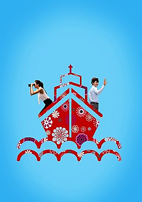 모양 PSD 편집이미지 모자 응시 여자 남자 꽃 물결 교통수단 수상교통 패턴 항해 서기 미소 웃음 들기 사람 손짓 상반신 성인 두명 손들기 망원경 관찰 유람선 선박 성인만 이미지편집 식물 시선 잡화 교통 무늬 배_교통 모션 표정 파일형식