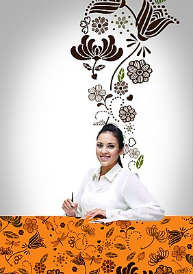 모양 PSD 서양인 외국인 식물 백인 편집이미지 문양 여자 꽃 포즈 무늬 패턴 한명 미소 웃음 들기 사람 상반신 성인 필기구 펜 다이어리 여자만 여자한명만 성인여자만 성인만 이미지편집 1 모션 문구용품 표정 인종 사무용품 파일형식