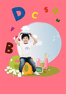 전신 PSD 식물 구름 편집이미지 알파벳 영어 교육 남자 꽃 포스터 어린이 하늘 영어교육 한명 미소 웃음 사람 앉기 소년 책 독서 알림 전단 홍보물 남자만 남자한명만 어린이만 소년만 소년한명만 이미지편집 자연요소 문자 1 모션 표정 파일형식