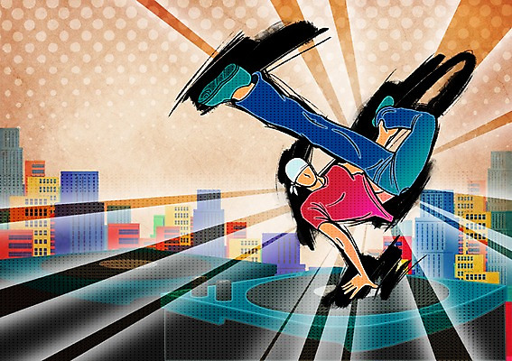 전신 PSD 남자 포즈 일러스트 한국 힙합 한명 사람 빌딩 성인 건물 파이팅 댄서 춤 레코드 자신감 브레이크 비보이 열정 남자만 남자한명만 성인남자만 성인만 국내일러스트 직업 1 건축물 감정 아시아 음악 모션 문화예술 음반 파일형식