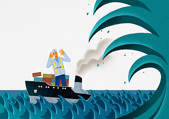 PSD 남자 물결 교통수단 파도 바다 일러스트 자연현상 자연 노동자 한명 서기 사람 성인 피해 고통 안전모 위험 컨테이너 자연재해 재해 쓰나미 해일 선박 남자만 남자한명만 성인남자만 성인만 국내일러스트 직업 1 감정 산업 교통 컨셉 수상교통 모션 헬멧 안전장비 생태계 파일형식