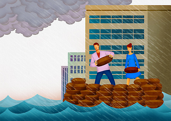 전신 PSD 구름 여자 남자 물결 모래 일러스트 자연현상 자연 서기 사람 빌딩 성인 두명 건물 피해 고통 비 위험 주머니 홍수 자연재해 먹구름 재해 장마 모래주머니 성인만 국내일러스트 침수피해 자연요소 건축물 감정 컨셉 모션 날씨 비_날씨 생태계 파일형식 구름_자연