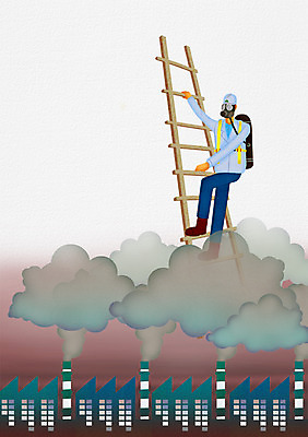 전신 PSD 남자 일러스트 사다리 공장 자연현상 자연 굴뚝 마스크 한명 서기 사람 성인 건물 피해 고통 오염 연기 안전모 위험 자연재해 재해 매연 대기오염 산소통 방독면 산소마스크 남자만 남자한명만 성인남자만 성인만 국내일러스트 1 건축물 감정 컨셉 공업 모션 통 도구 환경오염 헬멧 안전장비 생태계 파일형식