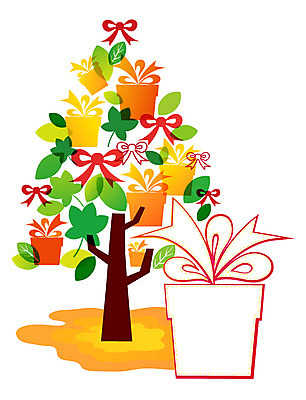 나무 식물 배너 리본 백그라운드 잎 일러스트 포장 나뭇잎 안내 프레임 선물포장 선물 틀 사람없음 선물상자 상자 알림 국내일러스트 AI파일 파일형식 벡터