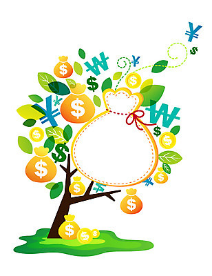 나무 식물 기호 배너 백그라운드 잎 돈 일러스트 나뭇잎 안내 프레임 복주머니 틀 사람없음 금융 경제 달러 원화 화폐기호 엔 주머니 알림 단위 국내일러스트 AI파일 문자 전통소품 재산 화폐 파일형식 벡터