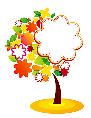 나무 식물 배너 꽃 백그라운드 잎 꽃무늬 일러스트 나뭇잎 안내 프레임 틀 사람없음 알림 국내일러스트 AI파일 무늬 파일형식 벡터