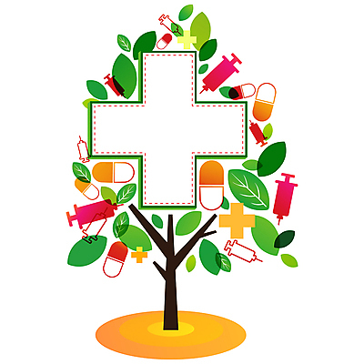 나무 식물 배너 백그라운드 십자가 잎 일러스트 의학 나뭇잎 안내 프레임 병원 주사기 틀 사람없음 치료 알약 약 알림 십자 국내일러스트 AI파일 의료기기 파일형식 벡터