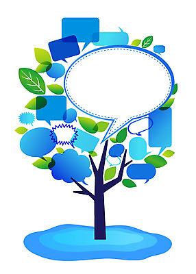 나무 식물 배너 백그라운드 말풍선 잎 생각 일러스트 상상 나뭇잎 안내 아이디어 프레임 틀 사람없음 알림 국내일러스트 AI파일 컨셉 파일형식 벡터