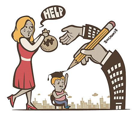 손 여자 남자 말풍선 돈 의자 일러스트 학사모 엄마 빌딩 성인 두명 건물 신체부위 부모 필기구 연필 육아 아기 돈자루 가난 보따리 푸어족 부족 낭비 과소비 교육비 돈보따리 육아비용 국내일러스트 AI파일 모자_잡화 건축물 가구 컨셉 졸업 가족 문구용품 학용품 사람 재산 소비 신조어 파일형식 벡터 비용