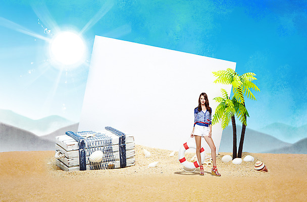 전신 PSD 나무 식물 편집이미지 배너 계절 여자 여유 바다 휴가 조개 안내 프레임 틀 한명 서기 미소 웃음 사람 성인 해변 여름 여름휴가 바캉스 상자 야자수 태양 조개껍데기 시원함 알림 튜브 여자만 여자한명만 성인여자만 성인만 이미지편집 자연요소 1 감정 모션 어패류 표정 파일형식 여름_계절