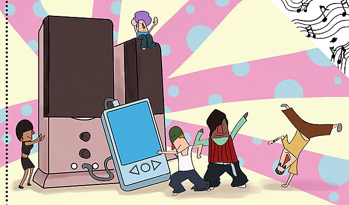 PSD 라이프스타일 남자 음악 음표 일러스트 힙합 사람 여러명 성인 라이프 스피커 댄서 춤 MP3 브레이크 오브젝트 비보이 남자만 성인남자만 성인만 국내일러스트 직업 기호 음향기기 다수 문화예술 생활 전자제품 파일형식