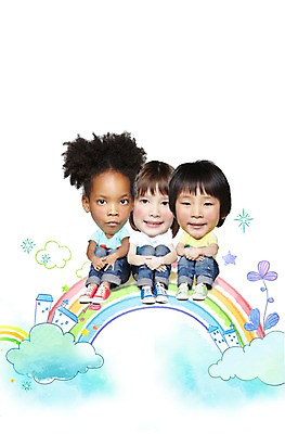 전신 PSD 서양인 외국인 백인 구름 편집이미지 라이프스타일 여자 남자 어린이라이프 어린이 흑인 무지개 포토일러 미소 웃음 사람 앉기 동양인 인종 소녀 소년 라이프 세명 친구 우정 미니어처 인물미니어처 SD캐릭터 어린이만 이미지편집 자연요소 캐릭터 관계 모션 표정 생활 모형 파일형식