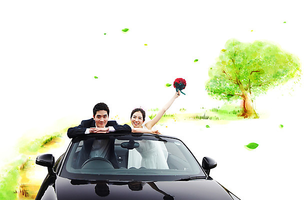 PSD 나무 식물 편집이미지 부부 커플 드레스 여자 남자 꽃 행복 신부 한쌍 교통수단 부케 여행 웨딩드레스 신랑 결혼 교통 신혼부부 자동차 사랑 서기 미소 웃음 사람 동양인 정장 턱시도 상반신 성인 두명 한국인 신혼여행 축하 쌍 오픈카 스포츠카 웨딩카 성인만 이미지편집 옷 감정 육상교통 꽃다발 컨셉 관계 모션 승용차 표정 인종 이벤트 신혼 파일형식