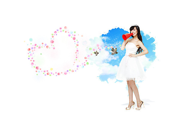 전신 PSD 동물 구름 편집이미지 라이프스타일 드레스 여자 행복 신부 웨딩드레스 포즈 나비 곤충 결혼 하늘 안내 사랑 한명 서기 미소 웃음 사람 동양인 성인 중국인 확성기 하트 축하 알림 미니드레스 여자만 여자한명만 성인여자만 성인만 이미지편집 자연요소 모양 외국인 1 옷 감정 컨셉 모션 표정 인종 이벤트 생활 파일형식