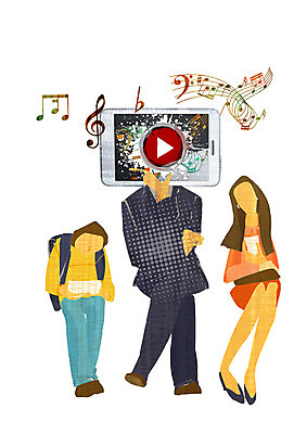 전신 PSD 라이프스타일 여자 남자 음악 음표 일러스트 통신 모바일 무선통신 정보기술 사람 앉기 성인 라이프 세명 스마트폰 핸드폰 통신기기 음악감상 정보 높은음자리표 전화기 스마트 오선지 IT라이프 재생 편리함 소통 플레이 성인만 국내일러스트 기호 컨셉 모션 문화예술 기술 생활 전자제품 스마트기기 기계 감상 악보 오선 파일형식