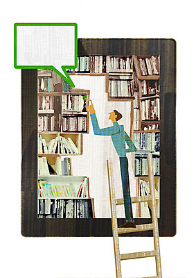 전신 PSD 라이프스타일 남자 말풍선 일러스트 사다리 통신 정보기술 한명 서기 사람 성인 라이프 책 전자제품 컴퓨터 태블릿 스크린 터치 정보 전자책 도서관 스마트 IT라이프 편리함 소통 안식처 남자만 남자한명만 성인남자만 성인만 국내일러스트 1 교육 컨셉 모션 휴식 기술 생활 스마트기기 도구 파일형식