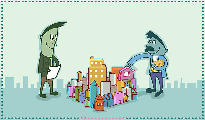 전신 PSD 남자 돈 일러스트 부동산 아파트 주택 서기 미소 웃음 사람 빌딩 성인 두명 건물 금융 경제 달러 동전 물방울무늬 재테크 계약 문서 계약서 분양 남자만 성인남자만 성인만 국내일러스트 건축물 무늬 비즈니스 모션 표정 재산 파일형식