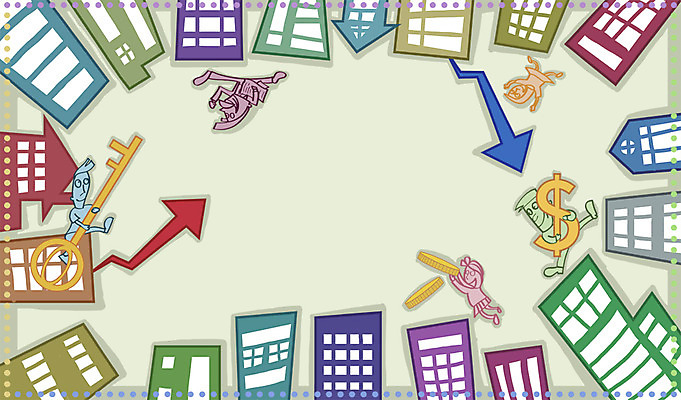 PSD 여자 남자 화살표 돈 일러스트 열쇠 부동산 화살 아파트 주택 미소 웃음 사람 빌딩 여러명 성인 건물 금융 경제 달러 동전 물방울무늬 화폐기호 하락 방향 재테크 상승 분양 인하 집값상승 집값하락 성인만 국내일러스트 건축물 기호 다수 컨셉 무늬 표정 재산 화폐 집값 파일형식