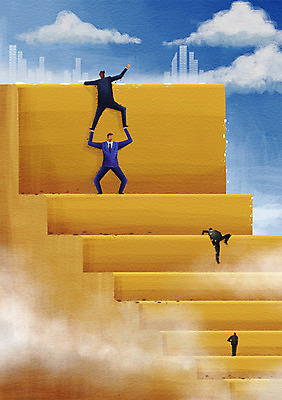 전신 PSD 구름 남자 일러스트 비즈니스 하늘 협력 함께함 서기 사람 정장 빌딩 성인 건물 세명 계단 직장인 비즈니스맨 목표 계획 동료 열정 남자만 성인남자만 성인만 국내일러스트 자연요소 직업 건축물 옷 감정 컨셉 관계 모션 파일형식